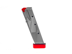 CHROMED MAGAZINE CAL.9MM SMALL FRAME WITH XTREME RED PAD