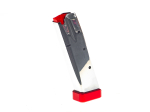 CHROMED MAGAZINE CAL.9MM SMALL FRAME WITH XTREME RED PAD