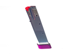 CHROMED MAGAZINE CAL.9MM WITH UNICA PURPLE PAD
